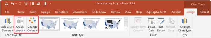 Design options available in PowerPoint How to edit an interactive map