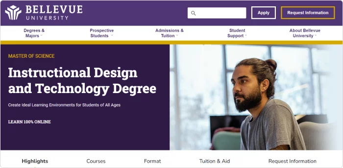 MS in Instructional Design and Technology from Bellevue University