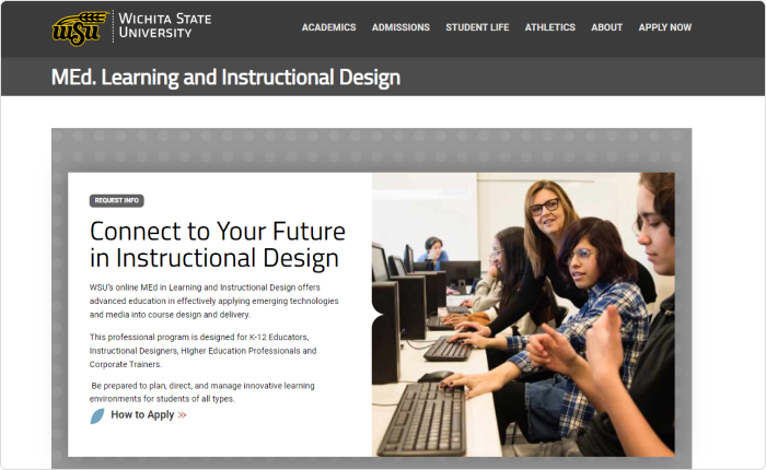 Online MEd in Learning and Instructional Design from Wichita State University