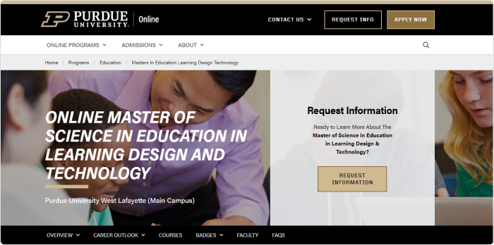 Online Master’s in Learning Design and Technology from Purdue University