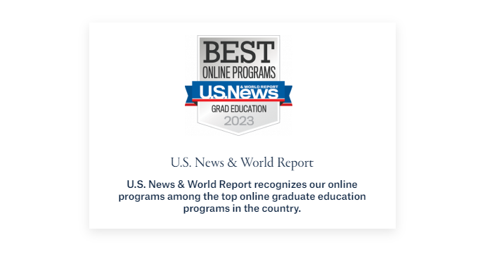 U.S. News & World Report recognizes QU’s online programs as being among the top online graduate education programs