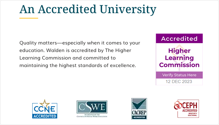 Walden University accreditation