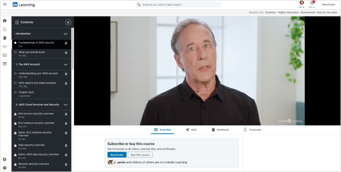 LinkedIn Learning Course Example