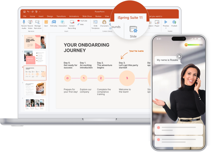 iSpring Suite - PowerPoint adding for course authoring
