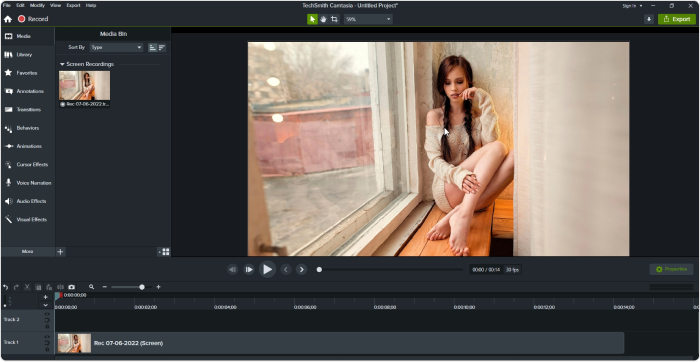 Camtasia training video software