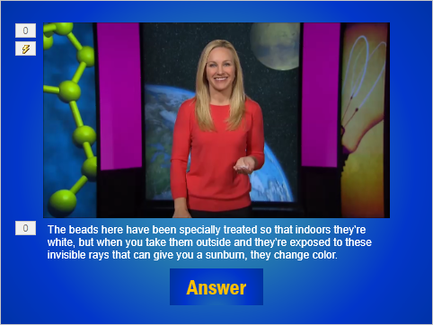 Example of a video question in PPT
