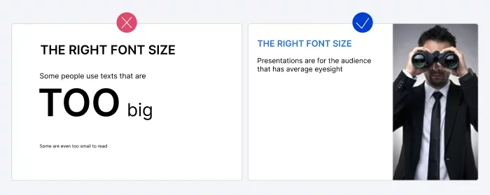  PowerPoint tricks explaining how to choose the right font size