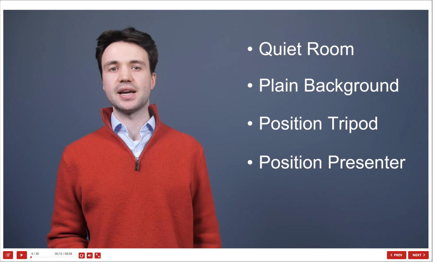 An example of a training course slide created by VFM Associates