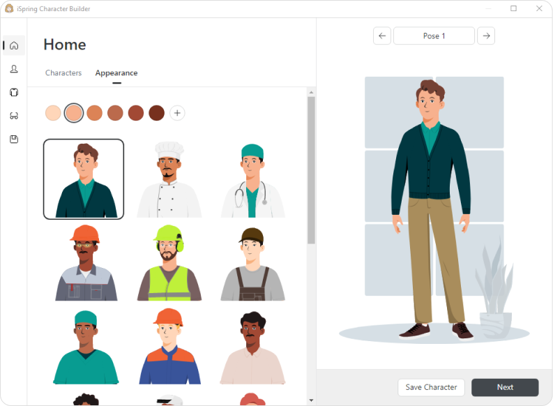 iSpring Character Builder