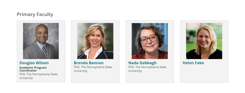 Primary faculty