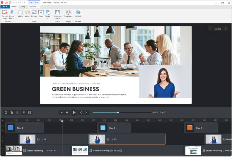 iSpring Suite video presentation software