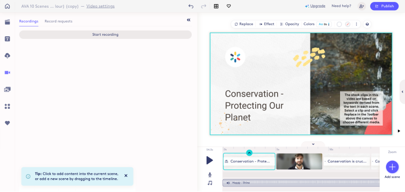 Biteable online video editor