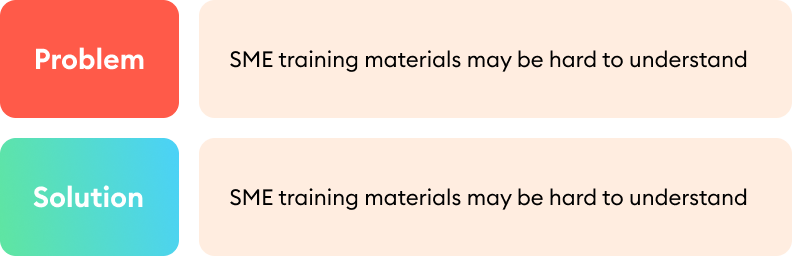 Materiały szkoleniowe SME mogą być trudne do zrozumienia