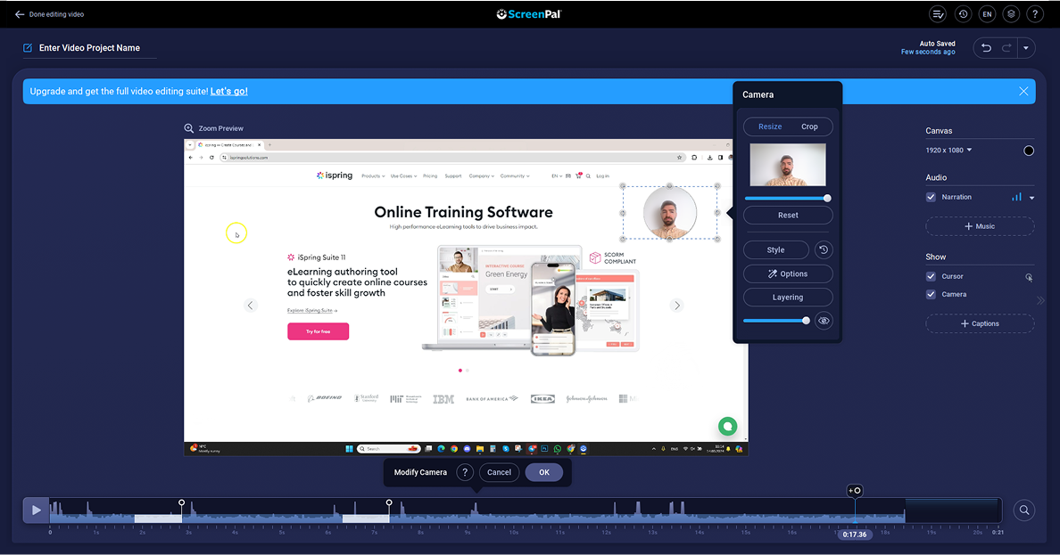 Screenpal screen recording tool
