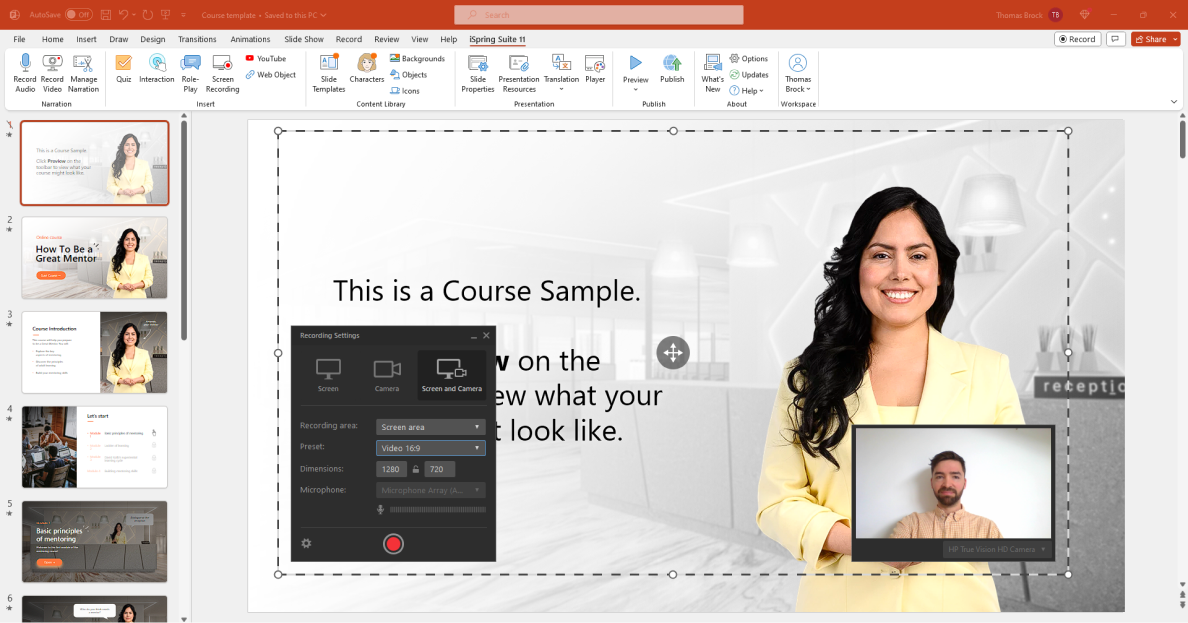 iSpring Suite screen recording software