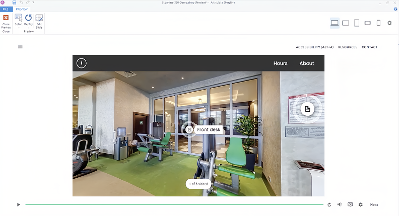 360-degree virtual tours