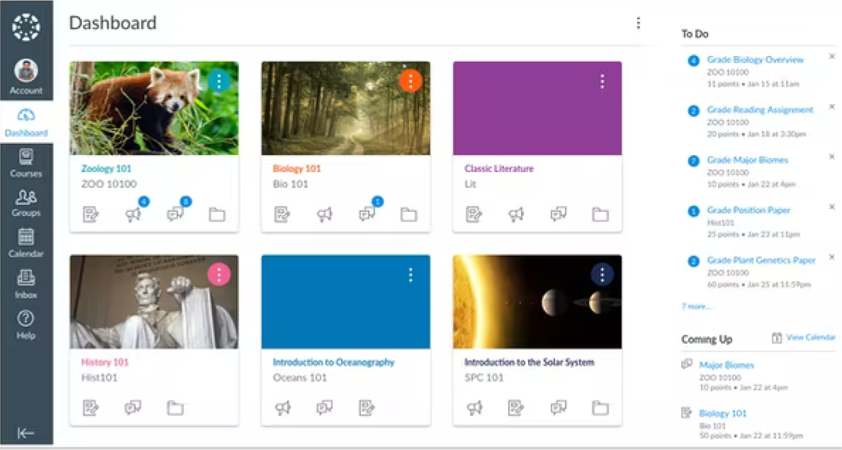 Canvas interface