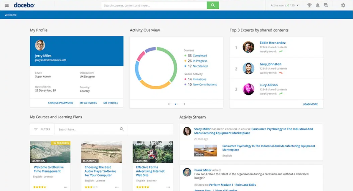 Best 360Learning competitors: Docebo