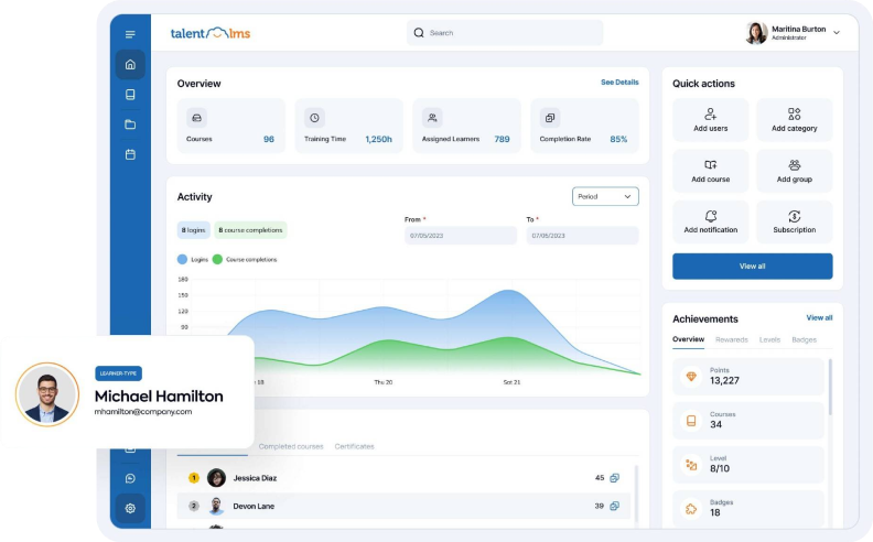 TalentLMS interface