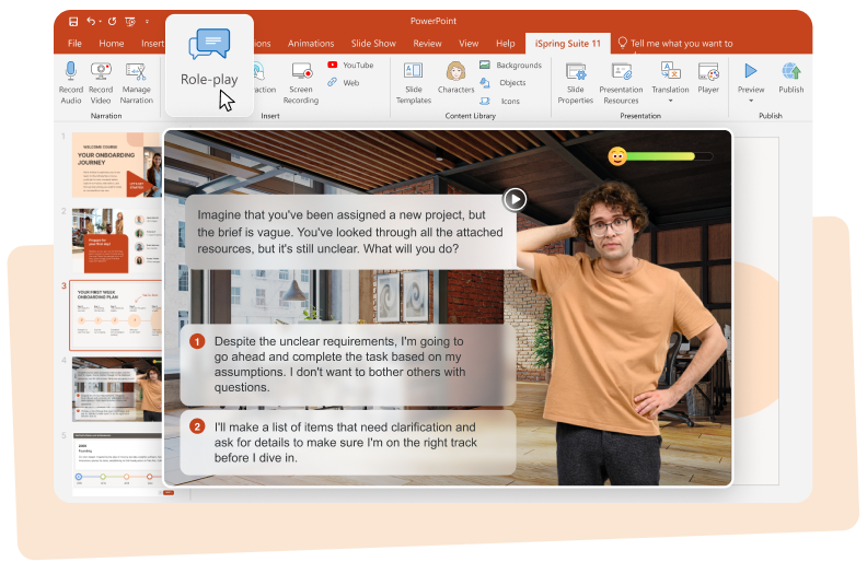 iSpring Suite interface