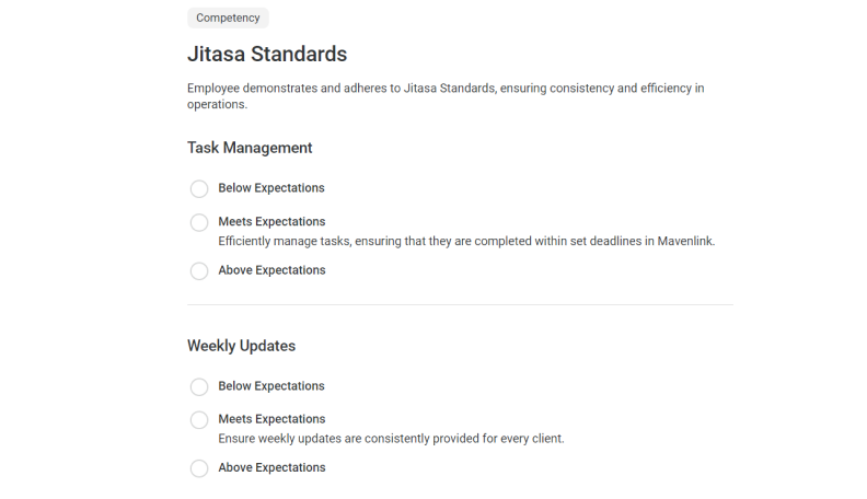 The iSpring Learn LMS employee appraisal in Jitasa