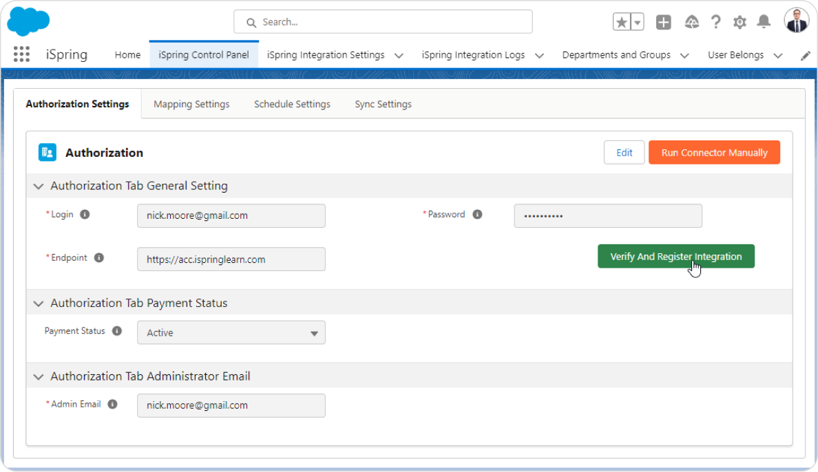 Connecting iSpring Learn with Salesforce