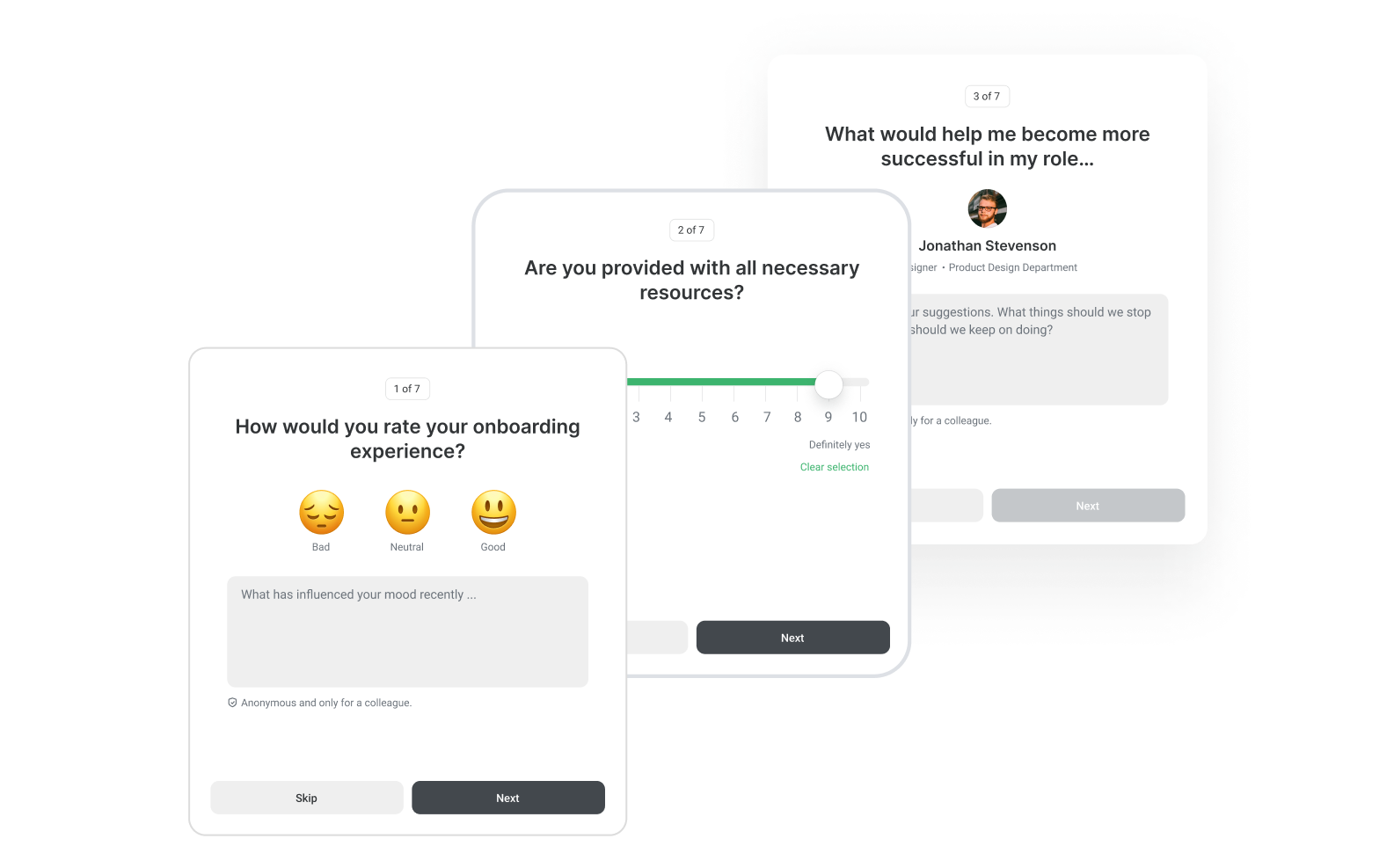 How iSpring Learn generates employee feedback questionnaires