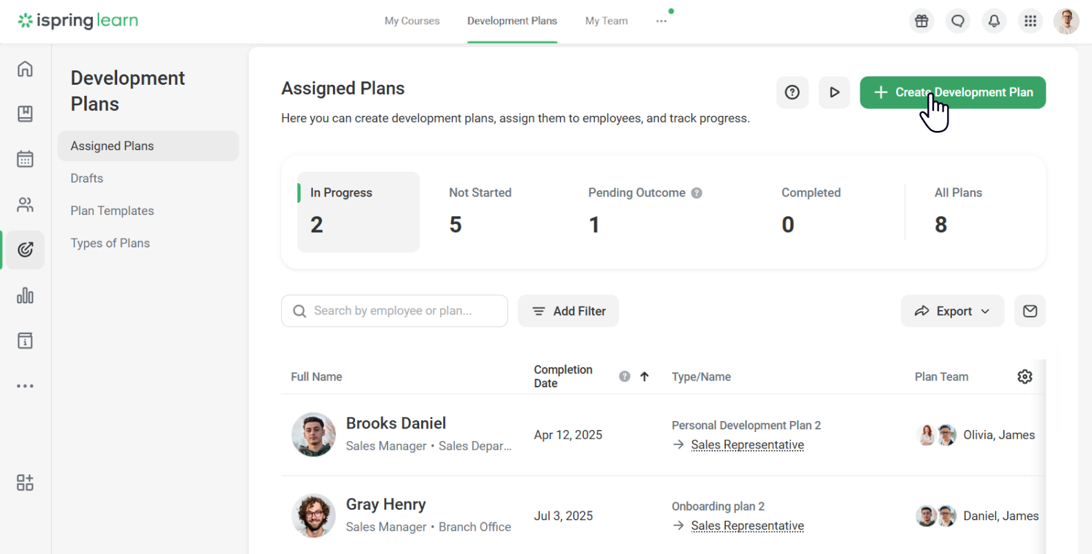 Building a plan from scratch