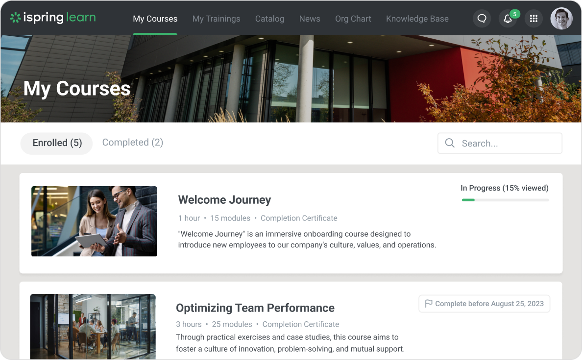 iSpring Learn LMS
