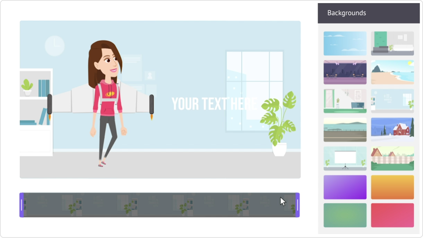 Animaker training video software