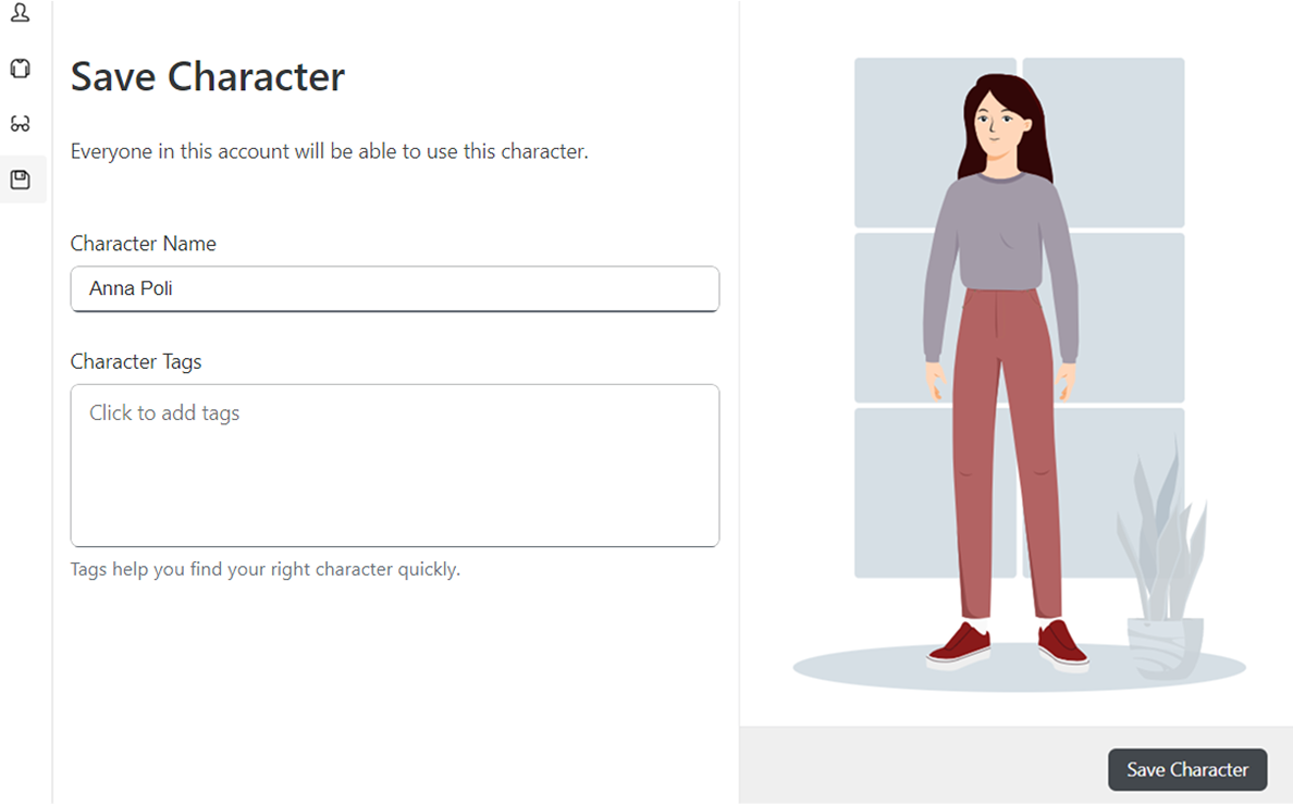 A character of Anna Poli