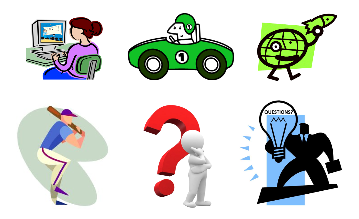 The collection of outdated clip art images