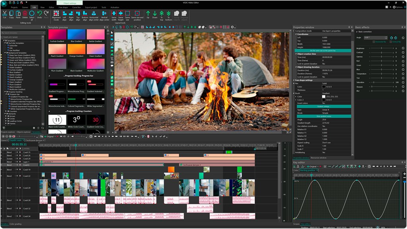 VSDC training video tool
