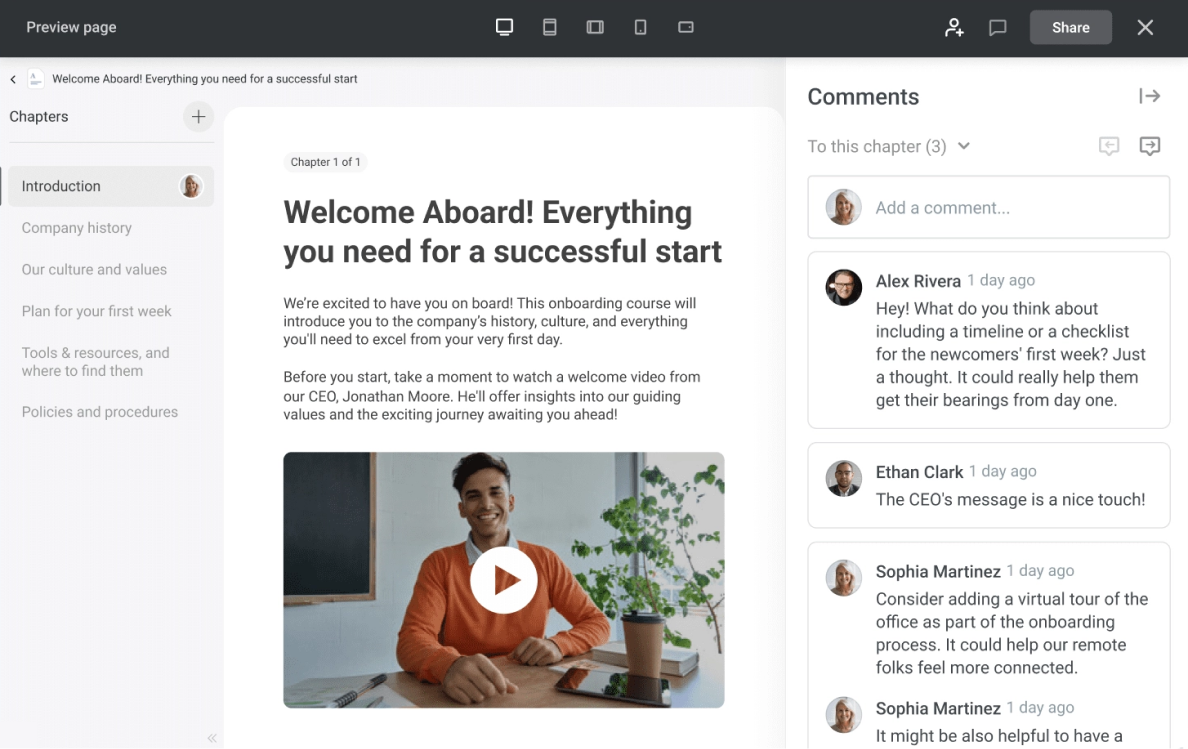 iSpring Suite team collaboration