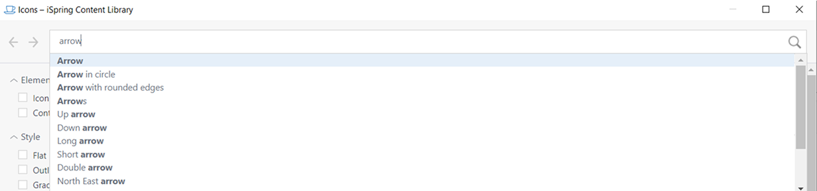 iSpring icon library search