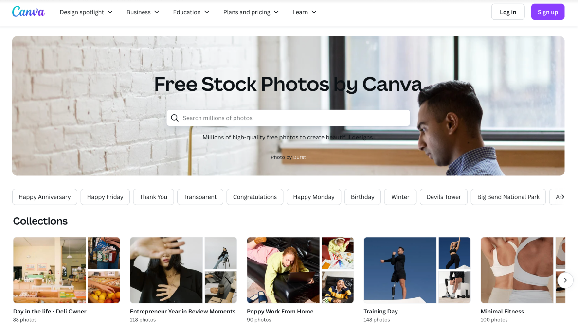Where to find images for PowerPoint presentations: Canva