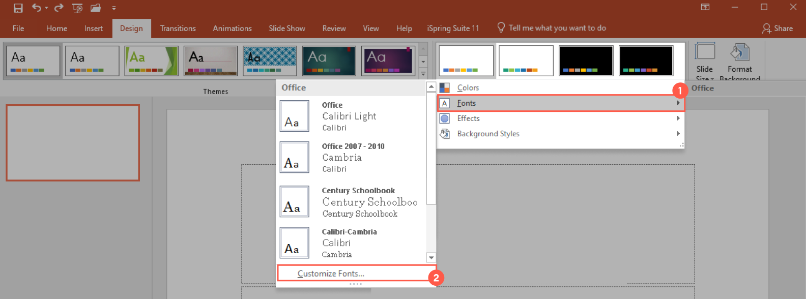 Customize Fonts