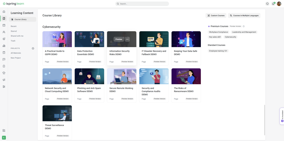 New сybersecurity сourses in the Premium Course Library