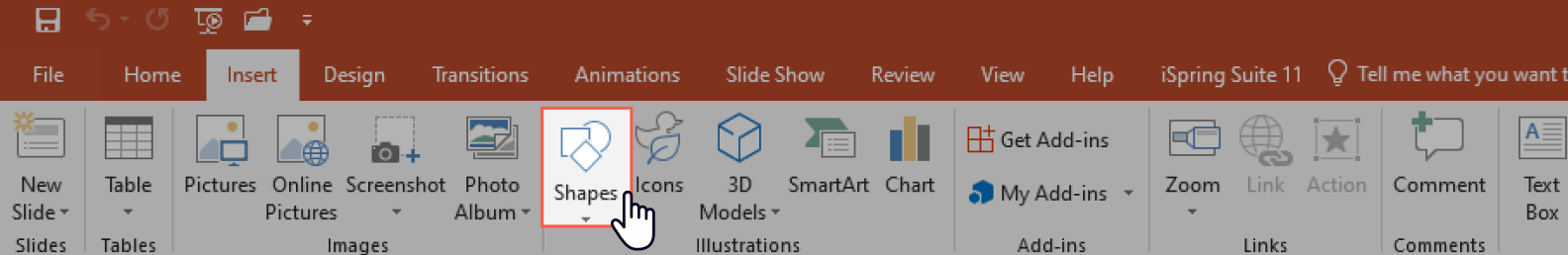 Use Shapes for custom layouts