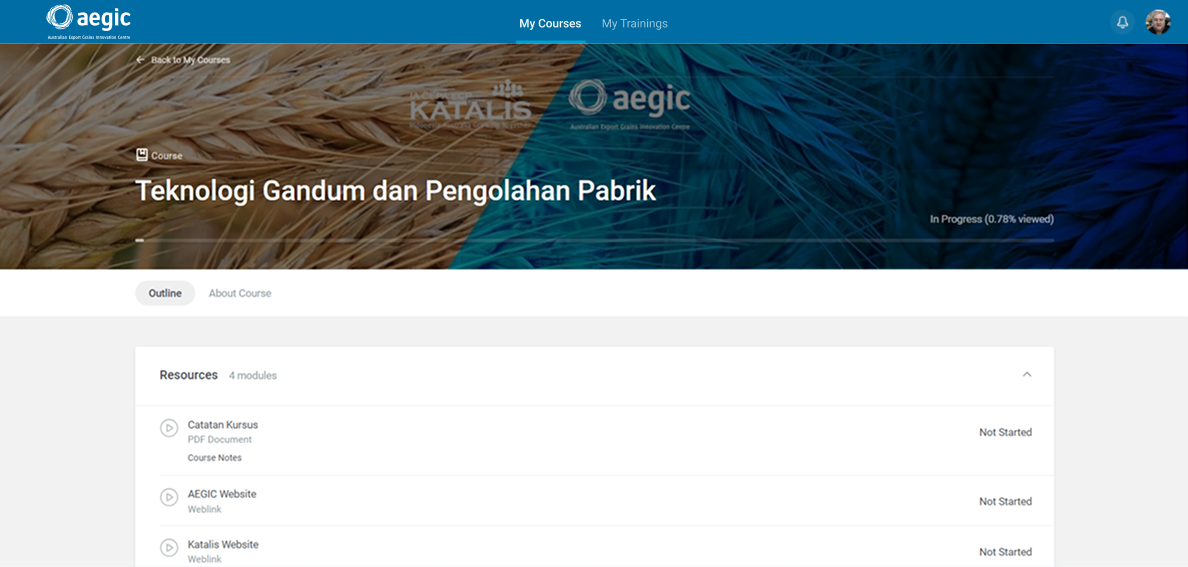 An AEGIC training course in iSpring Learn