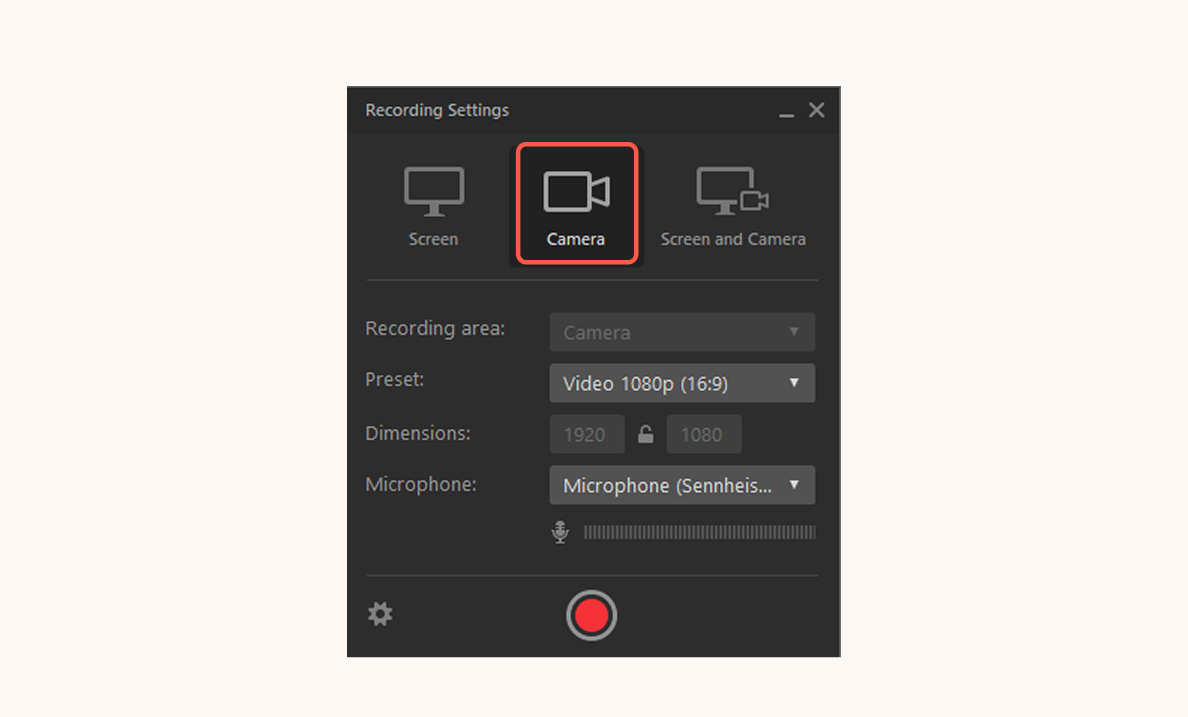 Record the footage to produce a training video