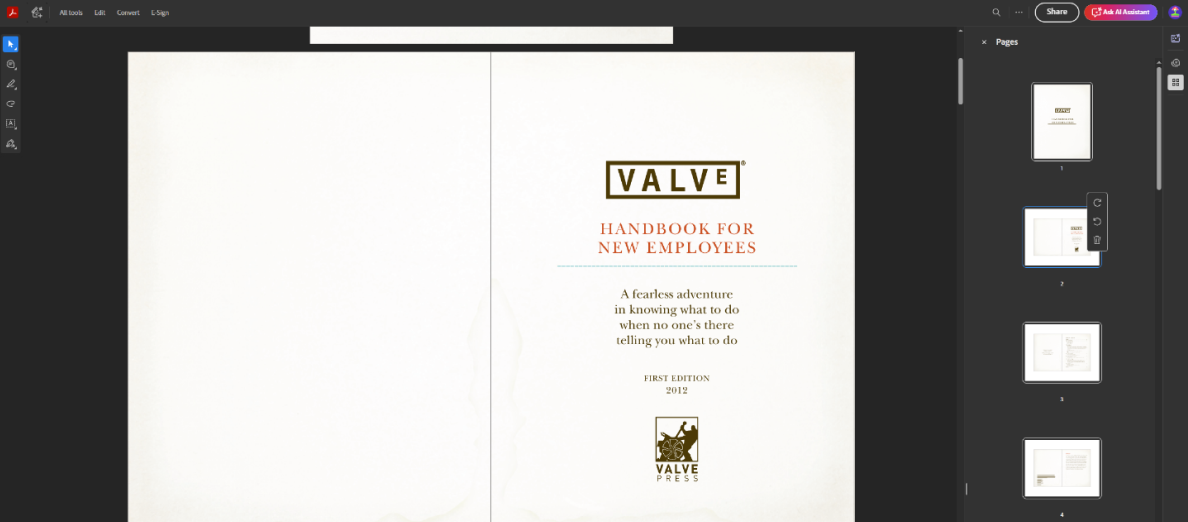 Example of a simple online PDF course