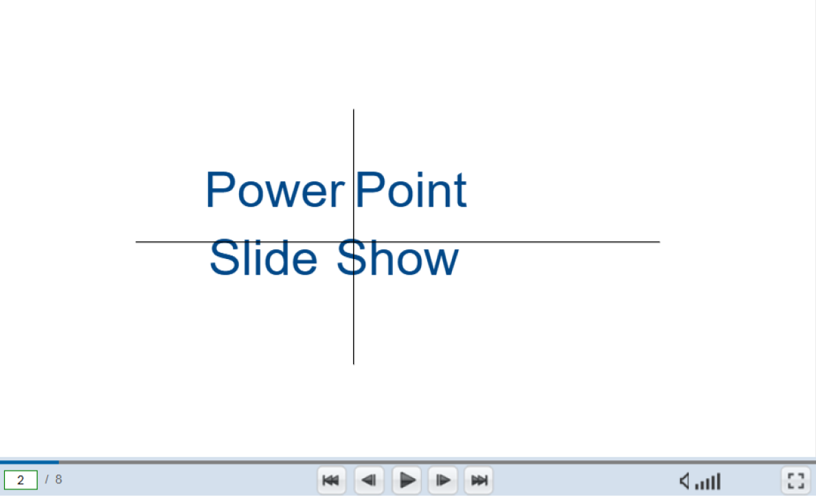 Viewing PowerPoint presentation at PowerShow