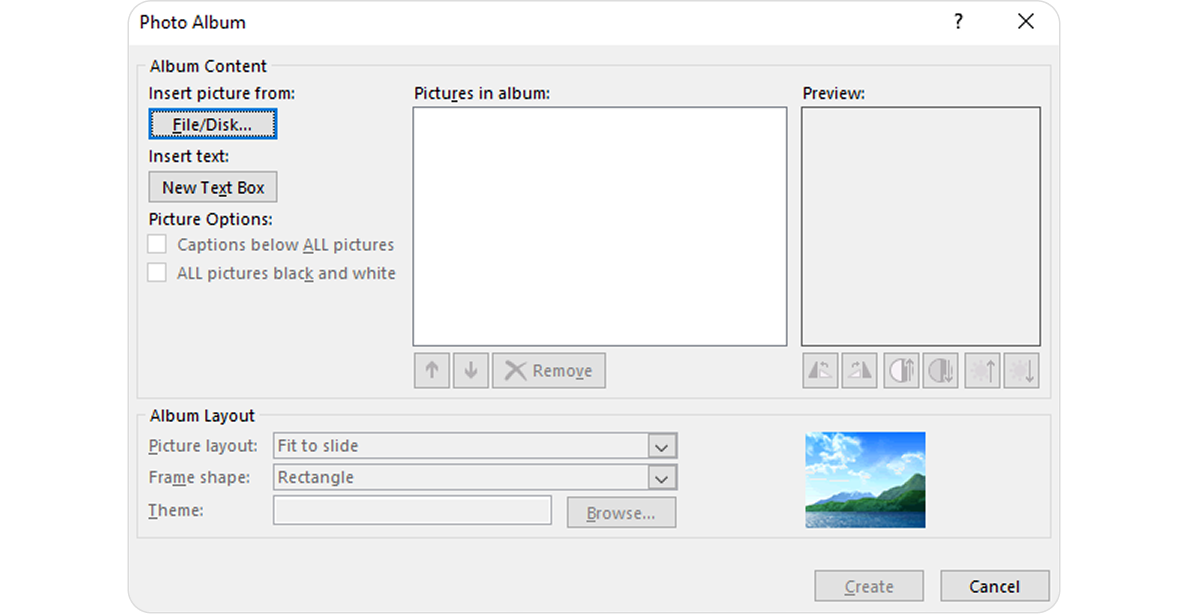 How to Insert a Photo Album on PowerPoint