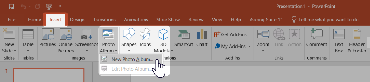 How to insert all photos at once in a PowerPoint presentation