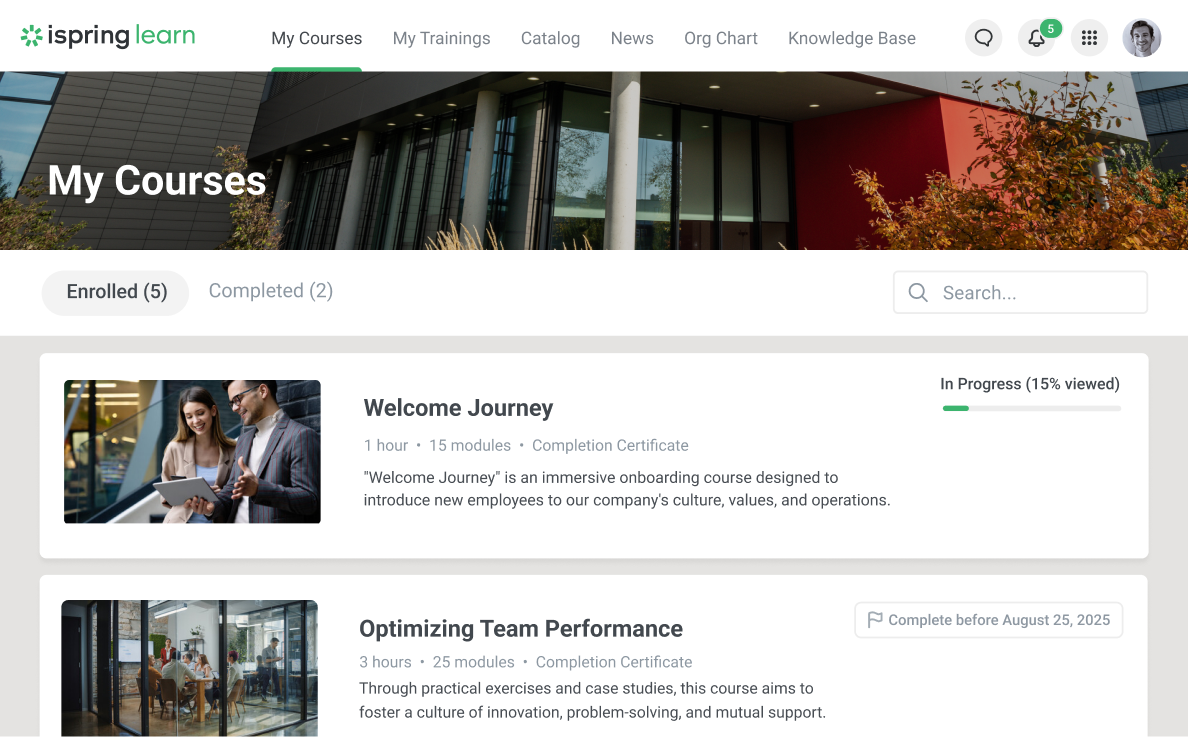 iSpring Learn LMS