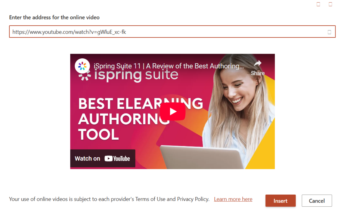 Paste the URL