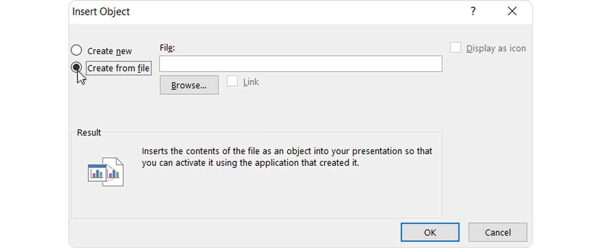 Create from file option