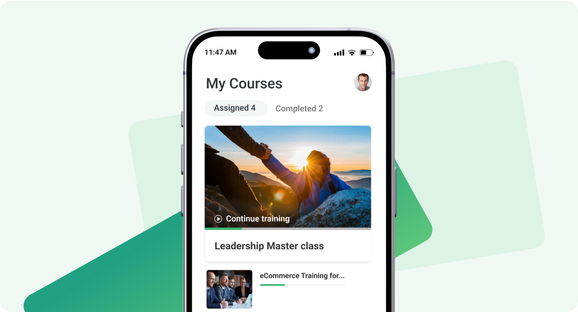 Mobile learning in the iSpring Learn LMS