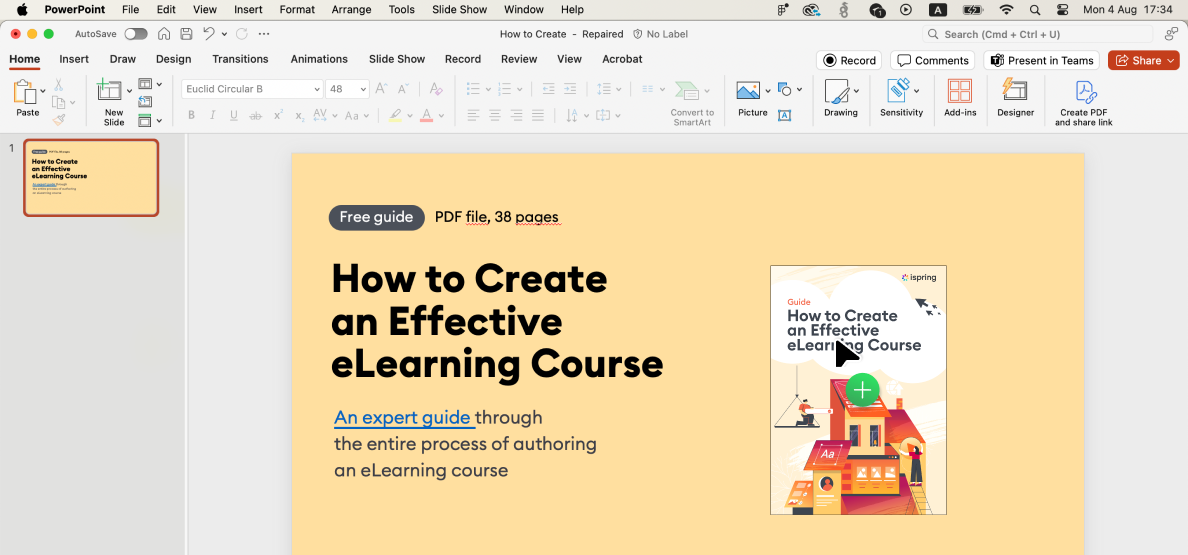 Drag and drop a PDF in macOS